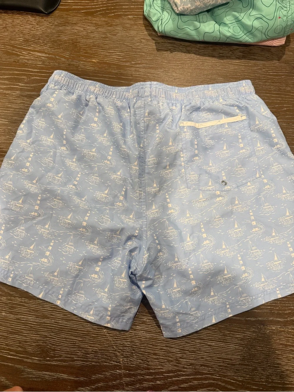 Sailboat swim trunks